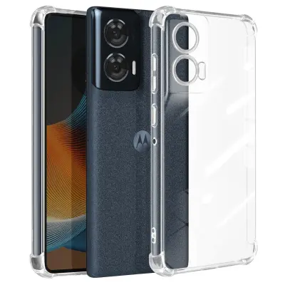 Mayaxess, Udarno odporno ohišje za Motorola Edge 50 Fusion z ojačanimi vogali, Prozorno