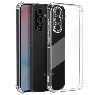 Mayaxess, Udarno ohišje za Samsung Galaxy A56 z ojačanimi kovanci, Prozorno