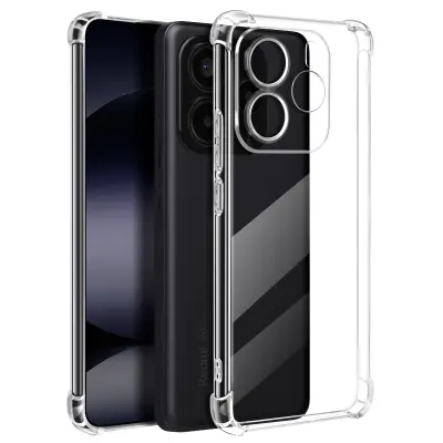 Mayaxess, Udarno ohišje za Xiaomi Redmi Note 14 5G z ojačanimi vogali, Prozorno