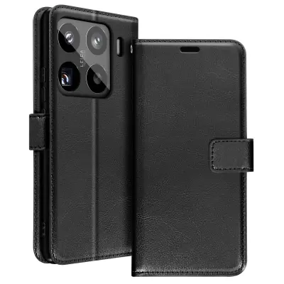 Mayaxess, Ohišje za Xiaomi 15 Pro Denarnica s trakom, Črna