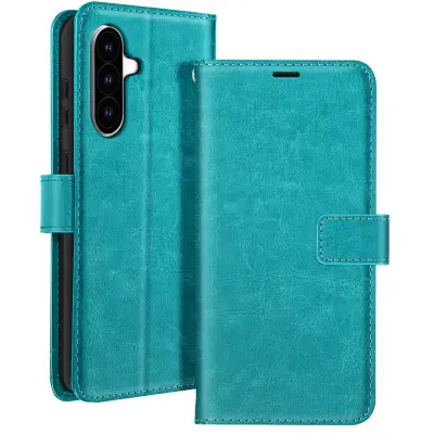 Mayaxess, Ohišje za denarnico Samsung Galaxy A56 s trakom za roko, Turkizna