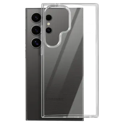 Mayaxess, Ohišje za Samsung Galaxy S24 Ultra Mehka silikonska zaščita, Prozorno