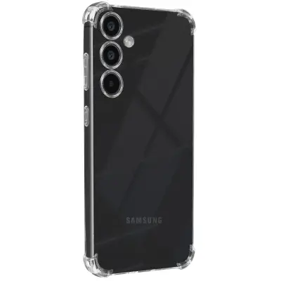 Mayaxess, Ohišje za Samsung Galaxy S23 FE Silikonski odbijač z ojačenimi vogali, Prozorno