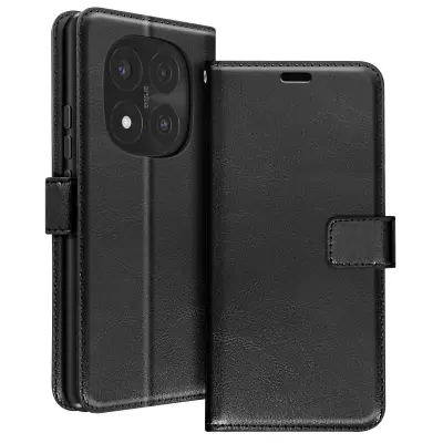 Mayaxess, Ohišje za Redmi Note 14 Pro in 14 Pro Plus Denarnica s pasom za roko, Črna