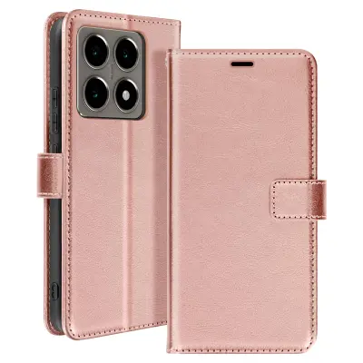 Mayaxess, Ohišje za Xiaomi 14T Denarnica z vrvico, Šampanjec roza