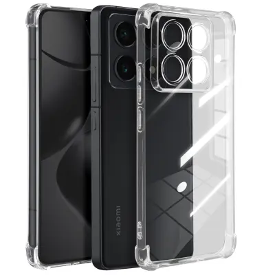 Mayaxess, Udarno ohišje za Xiaomi 14T Pro z ojačanimi vogali, Prozorno