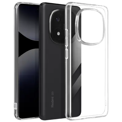 Mayaxess, Ohišje za Xiaomi Redmi Note 14 Pro in 14 Pro Plus Mehak silikon, Prozorno