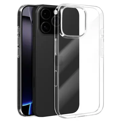 Mayaxess, Ohišje za iPhone 16 Pro Max Silikon Soft, Prozorno