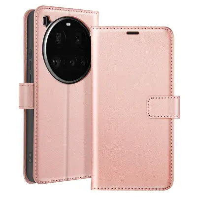 Mayaxess, Ohišje za Xiaomi 15 Ultra Clapet Wallet Stand, Šampanjec roza