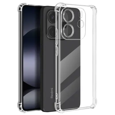 Mayaxess, Udarno ohišje za Xiaomi Redmi Note 14 4G z ojačanimi vogali, Prozorno