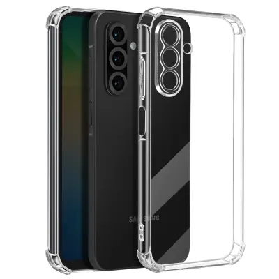 Mayaxess, Udarno odporno ohišje za Samsung Galaxy A26 z ojačanimi kovanci, Prozorno