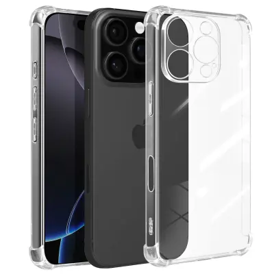 Mayaxess, Udarno ohišje za iPhone 16 Pro Max z ojačanimi vogali, Prozorno