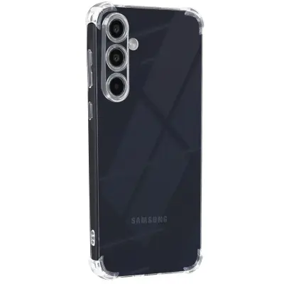 Mayaxess, Ohišje za Samsung Galaxy A55 Silikonski odbijač z ojačenimi vogali, Prozorno