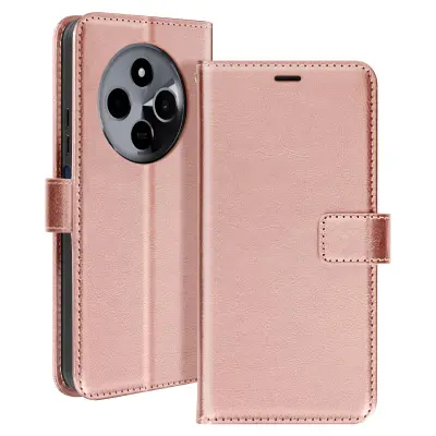 Mayaxess, Ohišje za Xiaomi Redmi 14C Denarnica s trakom za roko, Šampanjec roza