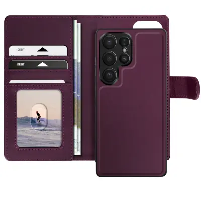 Mayaxess, Ohišje za Samsung Galaxy S25 Ultra s snemljivim ohišjem, Vijolična