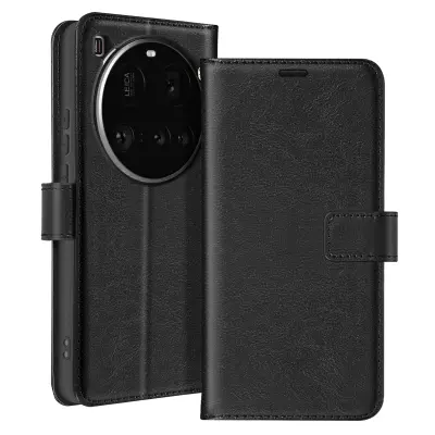 Mayaxess, Ohišje za Xiaomi 15 Ultra z denarnico, Črna