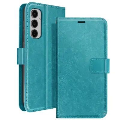 Mayaxess, Mayaxess Turquoise Wallet Case za Samsung Galaxy S24 FE, Turkizna