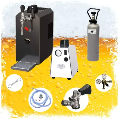 JET 30 prenosna črpalka za pivo z enokanalnim hlajenjem, do 35 l/h