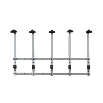 Stenski nosilec za 5 steklenic 0,7-1,0 L, profesionalni kovinski držalnik