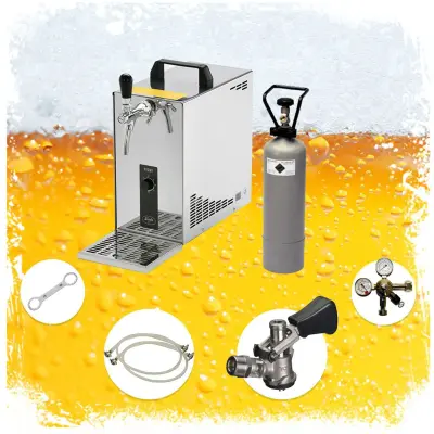 Kompletni set Bierzapfanlage PYGMY 25 1-leitig Trockenkühler 35 L/h