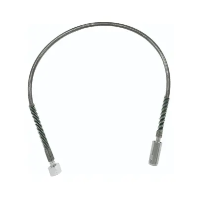 Visokotlačni CO2 cev 1m za stensko armaturo, šestkant in ročna matica, 345 bar