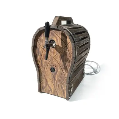 Leseni sod za JET 30 pivočrpalko, 380x580x580 mm, rustikalna obloga