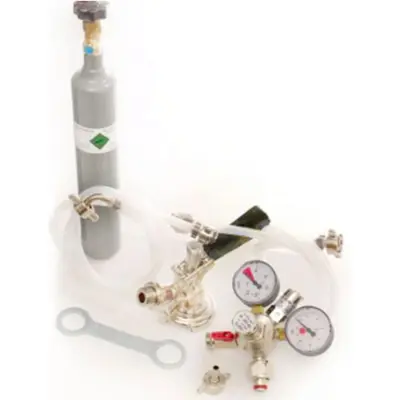 Paket Pygmy z 0,5 kg CO2 jeklenico in ravnim zapornim nastavkom