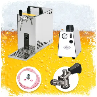 PYGMY 25 Bierzapfanlage - Kompletni set s suhim hlajenjem, 35 L/h