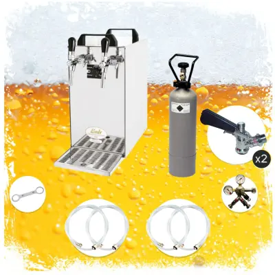Set točilne naprave za pivo Kontakt 40 z 2 linijama in suhim hladilnikom 50 l/h