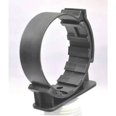 Črno plastično držalo za pijačo Python, 55-85 mm, stabilno in nastavljivo