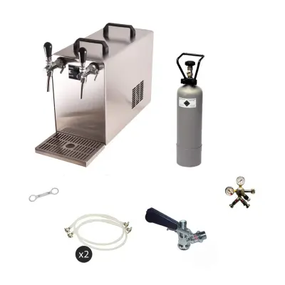 Bierzapfanlage STREAM 50 Kompletni set 2-Leitungs Trockenkühler 55 l/h