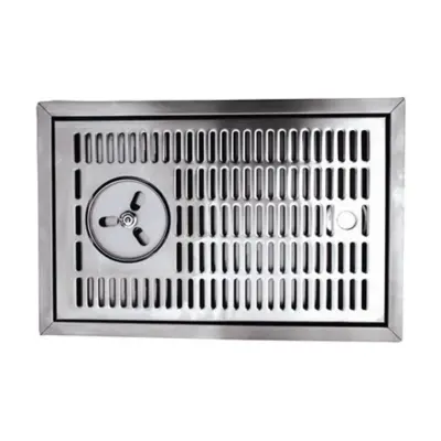 Tropfblech CNS za steklene tuš pulti 480x313 mm nerjaveče jeklo