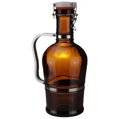 Biersiphon 2L rjav - Steklena karafa za domače pivo, stilna in praktična