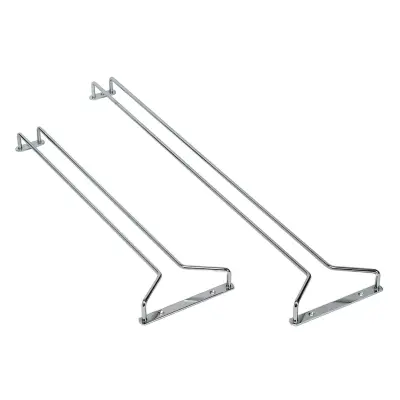 Krom držalo za vinske kelih 615x145mm, varen oprijem, stenska montaža