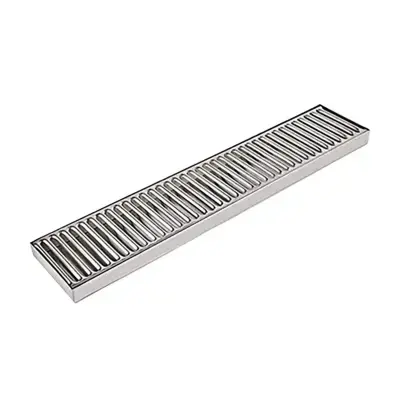 Kapnik iz nerjavečega jekla 490 x 100 mm za delovne površine