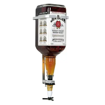 JIM BEAM stenski držalnik za 4,5L steklenico, masiven kovinski nosilec