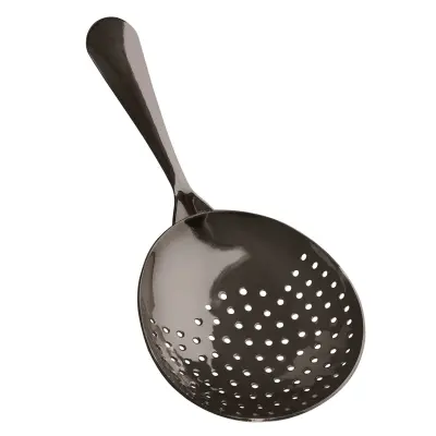 Julep Cedilo iz nerjavnega jekla 304 Gunmetal Black ergonomsko barsko orodje