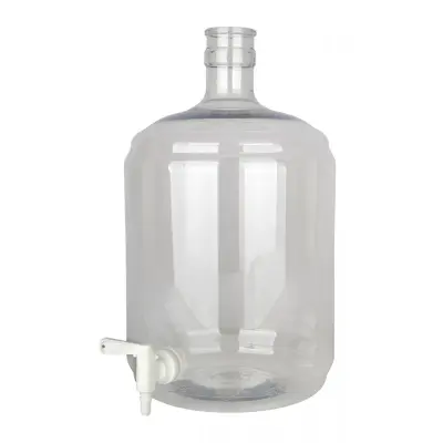 PET Garska steklenica 12L z ventilom 5/16-7/16, trpežna brez BPA za vino in piv