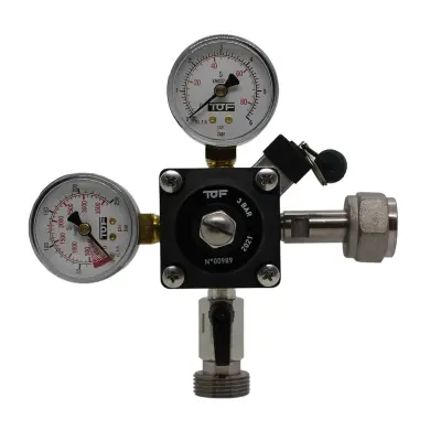 Reductor tlaka CO2 za pivski dispencer 3 bar 1-vodno z manometrom
