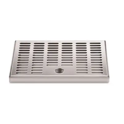 Kapni pladenj iz nerjavnega jekla 210x150x20 mm za pipe in steklenice