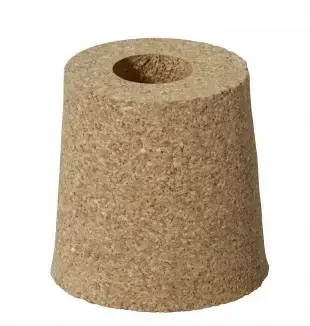 Plastični kork z lameli CORKY za steklenice 3-4,5 l, 25/33x28 mm, črn