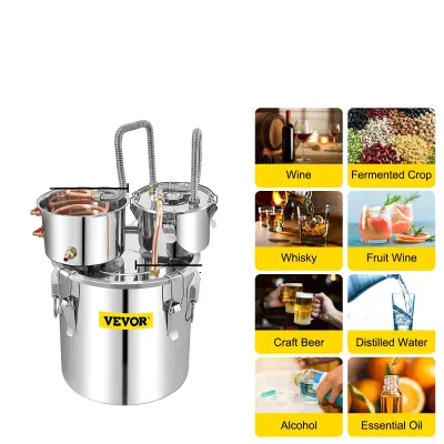 Destilator za alkohol, konstrukcija iz nerjavečega jekla, DIY komplet za domače varjenje, tip B