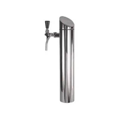Šank stolpec Tower poliran enovodični 51 cm višina 80 mm premer
