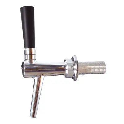 Kolbenschankhahn C-TAP, kromnikelj, NW 7 mm, poliran, 55 mm navoj