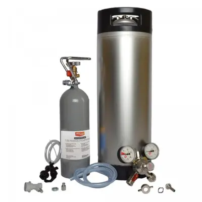 Kompletni set pritiskov lonec 19L Soda-KEG + CO2 jeklenka + regulator