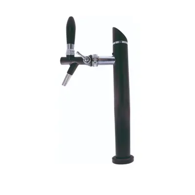 Šank stolp Black Tower CNS enokanalna 40 mm Ø krom, za 55 mm pipe