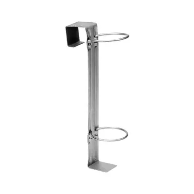 Držalo za CO2 steklenico 2 kg, nerjavno jeklo, premer 160-210 mm, stenski nosilec z verigo