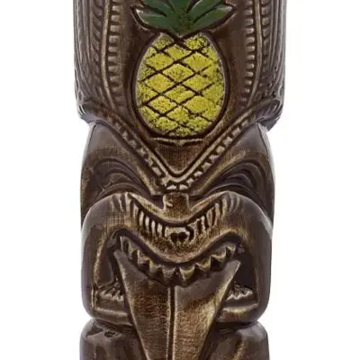 Tiki skodelica Anaface Ananas 550 ml keramična rjava za koktejle