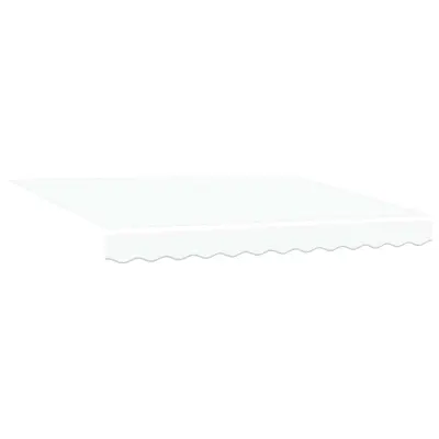 vidaXL Retraktilna tenda Bela 350 x 200 cm blago