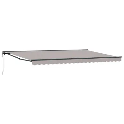 vidaXL Okvir tende Svetlo siva 500 × 300 cm Poliester s PU premazom
